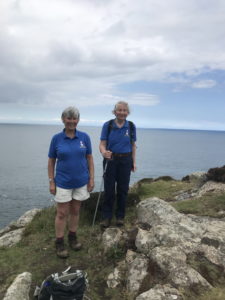 Biddy and Lorie at St Davids Head